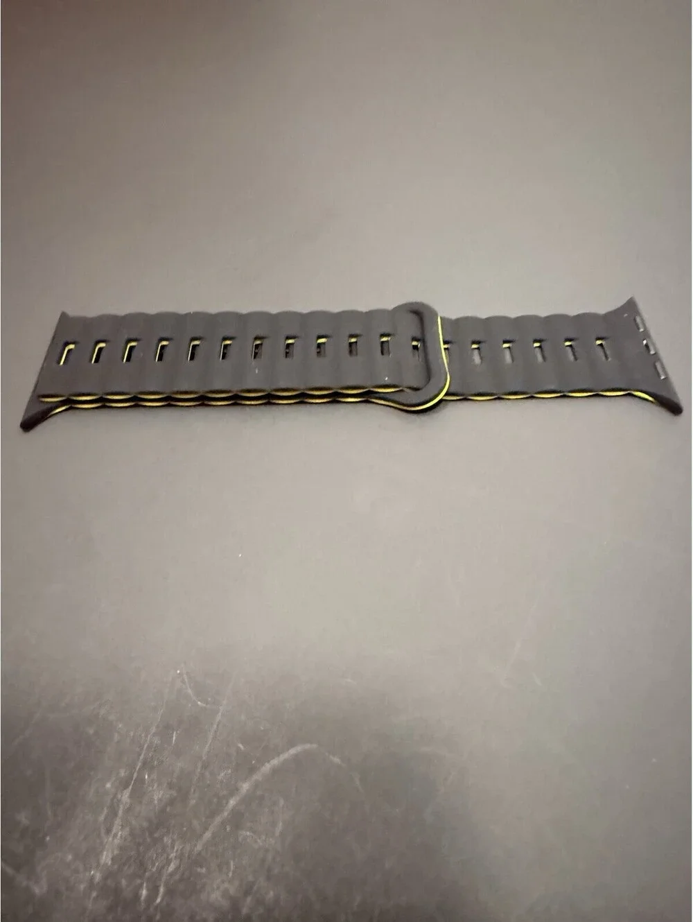 Black Band For Apple Watch, Sizes 42/44/45/49, Ultra, SE ~ Magnetic Tuck Closure